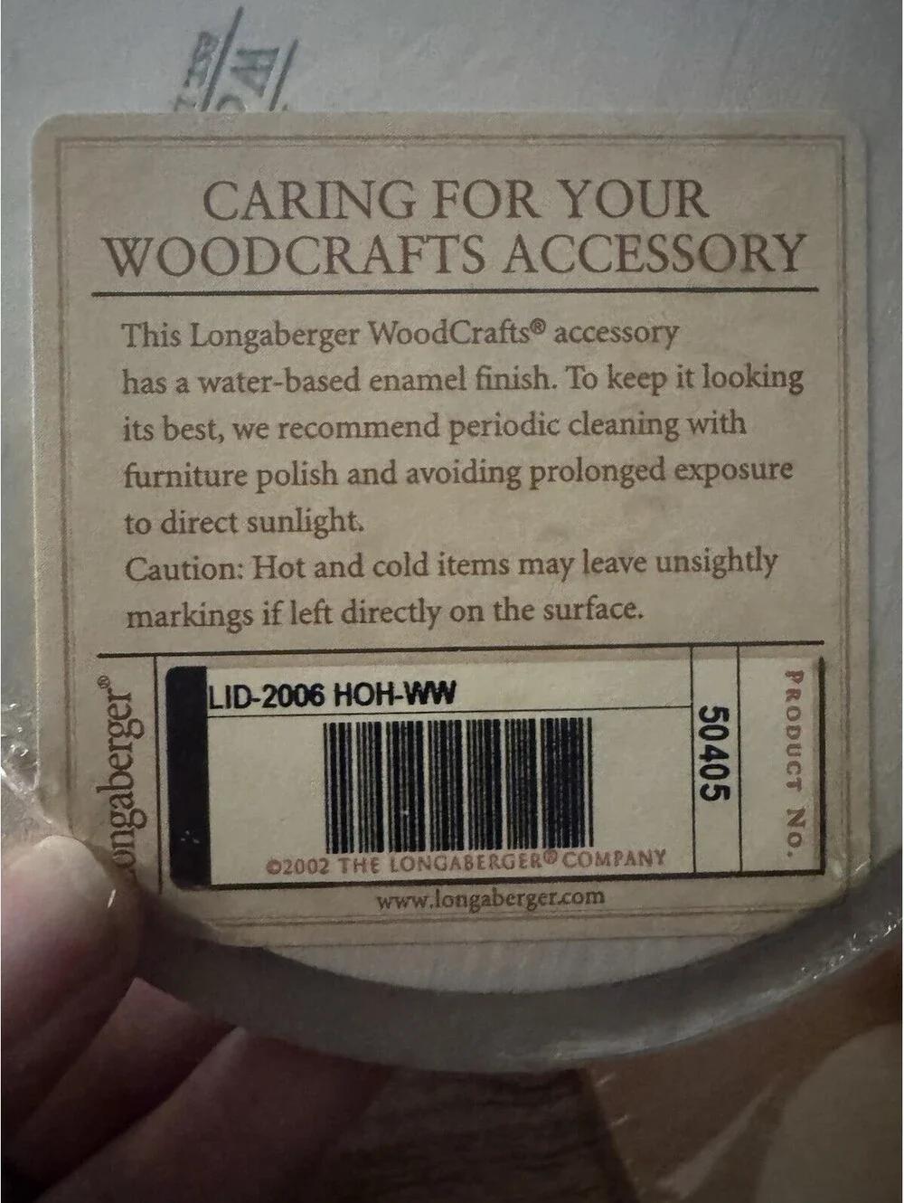 Lot Of 5- Longaberger Lids Only Different Sizes Wood And White Washed